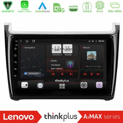 Lenovo Thinkplus A2MAX Series 8Core Android15 4+64GB Vw Polo Navigation Multimedia Tablet 9"
