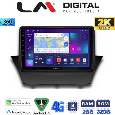 LM Digital - LM ZB8152 GPS Οθόνη OEM Multimedia Αυτοκινήτου για FORD FIESTA 20082017 (CarPlay/AndroidAuto/BT/GPS/WIFI/GPRS)
