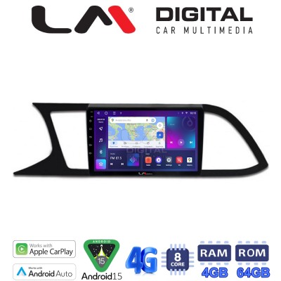 LM Digital - LM ZC8306 GPS Οθόνη OEM Multimedia Αυτοκινήτου για SEAT LEON 2012 (CarPlay/AndroidAuto/BT/GPS/WIFI/GPRS)