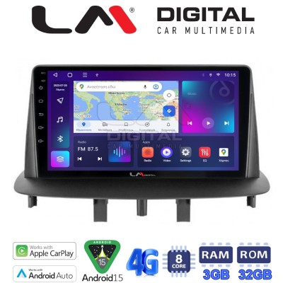 LM Digital - LM ZE8145 GPS Οθόνη OEM Multimedia Αυτοκινήτου για RENAULT MEGANE3 (CarPlay/AndroidAuto/BT/GPS/WIFI/GPRS)