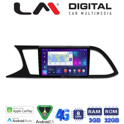 LM Digital - LM ZE8306 GPS Οθόνη OEM Multimedia Αυτοκινήτου για SEAT LEON 2012 (CarPlay/AndroidAuto/BT/GPS/WIFI/GPRS)