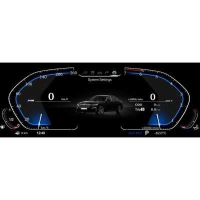BMW 5series/6series E60 Digital LCD Instrument Cluster 12,3" με HD οθόνη 1920*720