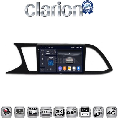 CLARION GL75306 Οθόνη OEM Multimedia Αυτοκινήτου για SEAT LEON 2012 (CarPlay/AndroidAuto/BT/GPS/WIFI/GPRS)