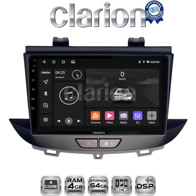 CLARION GL32664 Οθόνη OEM Multimedia Αυτοκινήτου για Opel Crossland-Grandland 2017 (CarPlay/AndroidAuto/BT/GPS/WIFI/GPRS)