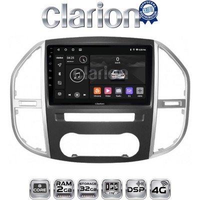 CLARION GL71669 Οθόνη OEM Multimedia Αυτοκινήτου για Mercedes Vito 2015 (CarPlay/AndroidAuto/BT/GPS/WIFI/GPRS)