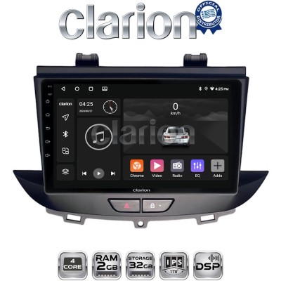 CLARION GL31664 Οθόνη OEM Multimedia Αυτοκινήτου για Opel Crossland-Grandland 2017 (CarPlay/AndroidAuto/BT/GPS/WIFI/GPRS)