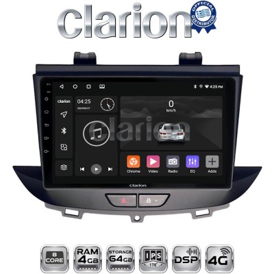 CLARION GL72664 Οθόνη OEM Multimedia Αυτοκινήτου για Opel Crossland-Grandland 2017 (CarPlay/AndroidAuto/BT/GPS/WIFI/GPRS)
