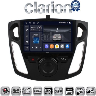 CLARION GL75150 Οθόνη OEM Multimedia Αυτοκινήτου για FORD FOCUS 20152018 (CarPlay/AndroidAuto/BT/GPS/WIFI/GPRS)