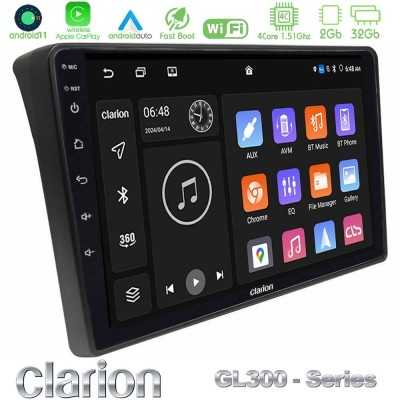 Clarion GL300 Series 4Core Android11 2+32GB Fiat Ducato/Citroen Jumper/Peugeot Boxer Navigation Multimedia Tablet 9" Με Carplay 