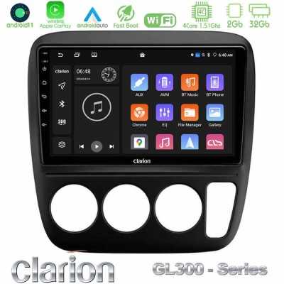 Clarion GL300 Series 4Core Android11 2+32GB Honda CRV 1997-2001 Navigation Multimedia Tablet 9" Με Carplay & Android Auto