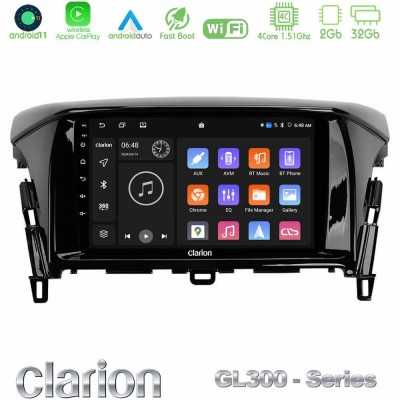 Clarion GL300 Series 4Core Android11 2+32GB Mitsubishi Eclipse Cross Navigation Multimedia Tablet 9" Με Carplay & Android Auto