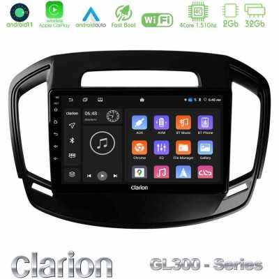 Clarion GL300 Series 4Core Android11 2+32GB Opel Insignia 2014-2017 Navigation Multimedia Tablet 9" Με Carplay & Android Auto