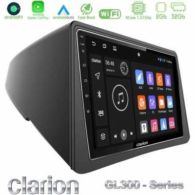 Clarion GL300 Series 4Core Android11 2+32GB Opel Mokka Navigation Multimedia Tablet 9" Με Carplay & Android Auto
