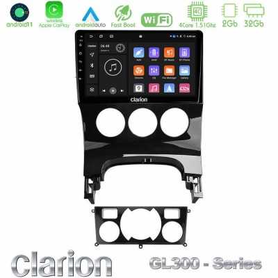 Clarion GL300 Series 4Core Android11 2+32GB Peugeot 3008 AUTO A/C Navigation Multimedia Tablet 9" Με Carplay & Android Auto