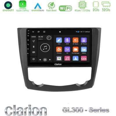 Clarion GL300 Series 4Core Android11 2+32GB Renault Kadjar Navigation Multimedia Tablet 9" Με Carplay & Android Auto