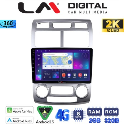 LM Digital - LM ZB8023SC GPS Οθόνη OEM Multimedia Αυτοκινήτου για Kia Sportage 2004 2010 (CarPlay/AndroidAuto/BT/GPS/WIFI/GPRS)