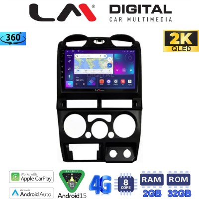 LM Digital - LM ZB8425B GPS Οθόνη OEM Multimedia Αυτοκινήτου για Isuzu D-Max 2008 2012 (CarPlay/AndroidAuto/BT/GPS/WIFI/GPRS)