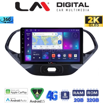 LM Digital - LM ZB8499 GPS Οθόνη OEM Multimedia Αυτοκινήτου για Ford KA 2016 (CarPlay/AndroidAuto/BT/GPS/WIFI/GPRS)