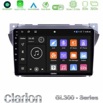Clarion GL300 Series Suzuki Alto & Nissan Pixo 4Core Android11 2+32GB Navigation Multimedia Tablet 9" Με Carplay & Android Auto