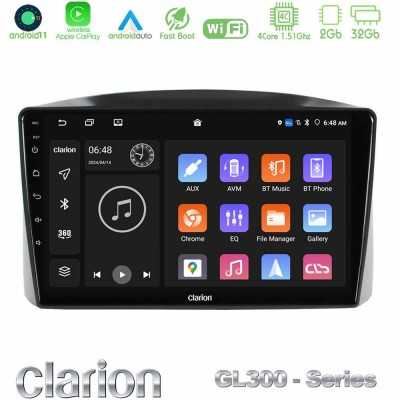 Clarion GL300 Series Jeep Grand Cherokee 2005-2007 4Core Android11 2+32GB Navigation Multimedia Tablet 10" Με Carplay & Android 