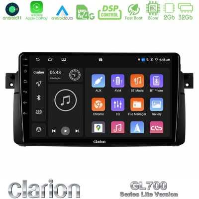 Clarion GL700 Lite Series 8Core Android11 2+32GB BMW E46 Navigation Multimedia Tablet 9" Με Carplay & Android Auto