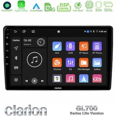 Clarion GL700 Lite Series 8Core Android11 2+32GB Chrysler 300C Navigation Multimedia Tablet 9" Με Carplay & Android Auto