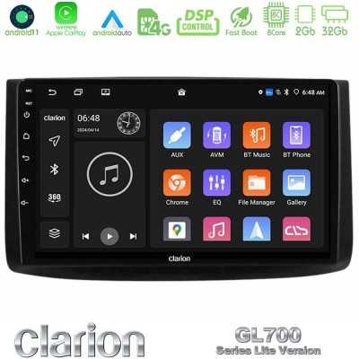 Clarion GL700 Lite Series 8Core Android ClarionOS 2+32GB Chevrolet Aveo 2006-2010 Navigation Multimedia Tablet 9" Με Carplay & A