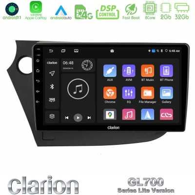 Clarion GL700 Lite Series 8Core Android11 2+32GB Honda Insight 2009-2015 Navigation Multimedia Tablet 9" Με Carplay & Android Au
