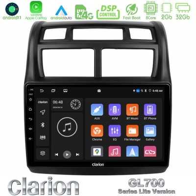 Clarion GL700 Lite Series 8Core Android11 2+32GB Kia Sportage 2008-2011 Navigation Multimedia Tablet 9" Με Carplay & Android Aut