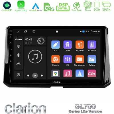 Clarion GL700 Lite Series 8Core Android11 2+32GB Toyota Corolla 2019-2022 Navigation Multimedia Tablet 10" Με Carplay & Android 
