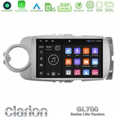 Clarion GL700 Lite Series 8Core Android11 2+32GB Toyota Yaris Navigation Multimedia Tablet 9" Με Carplay & Android Auto Clarion GL700 Lite Series 8Core Android11 2+32GB Toyota Yaris Navigation Multimedia Tablet 9" Με Carplay & Android Auto