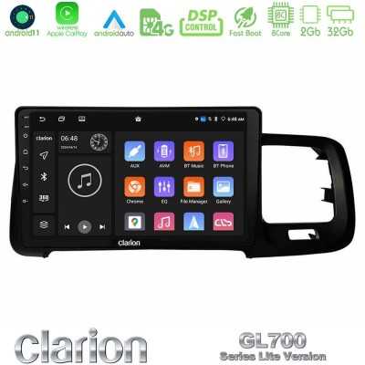 Clarion GL700 Lite Series 8Core Android11 2+32GB Volvo S60 2010-2018 Navigation Multimedia Tablet 9" Με Carplay & Android Auto Clarion GL700 Lite Series 8Core Android11 2+32GB Volvo S60 2010-2018 Navigation Multimedia Tablet 9" Με Carplay & Android Auto