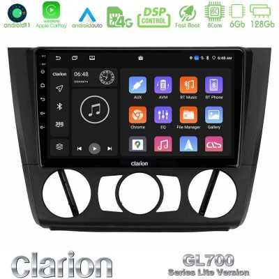 Clarion GL700 Lite Series 8Core Android11 6+128GB BMW 1Series E81/E82/E87/E88 (MANUAL A/C) Navigation Multimedia Tablet 9" Με Ca