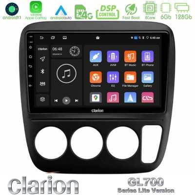 Clarion GL700 Lite Series 8Core Android11 6+128GB Honda CRV 1997-2001 Navigation Multimedia Tablet 9" Με Carplay & Android Auto