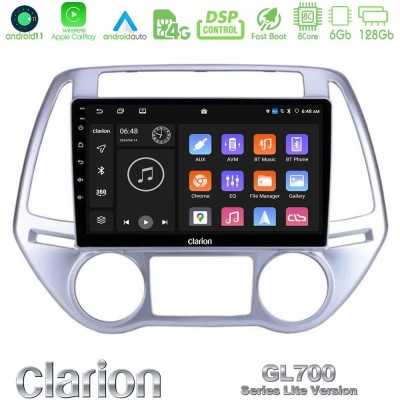 Clarion GL700 Lite Series 8Core Android11 6+128GB Hyundai i20 2012-2014 Navigation Multimedia Tablet 9" Με Carplay & Android Aut Clarion GL700 Lite Series 8Core Android11 6+128GB Hyundai i20 2012-2014 Navigation Multimedia Tablet 9" Με Carplay & Android Aut