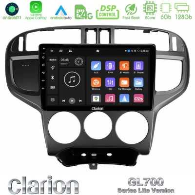 Clarion GL700 Lite Series 8Core Android11 6+128GB Hyundai Matrix 2001-2010 Navigation Multimedia Tablet 9" Με Carplay & Android 