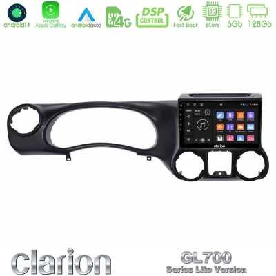 Clarion GL700 Lite Series 8Core Android ClarionOS 6+128GB Jeep Wrangler 2011-2014 Navigation Multimedia Tablet 10" Με Carplay & Clarion GL700 Lite Series 8Core Android ClarionOS 6+128GB Jeep Wrangler 2011-2014 Navigation Multimedia Tablet 10" Με Carplay &