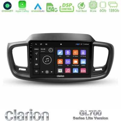 Clarion GL700 Lite Series 8Core Android11 6+128GB Kia Sorento 2018-2021 Navigation Multimedia Tablet 9" Με Carplay & Android Aut