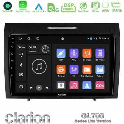 Clarion GL700 Lite Series 8Core Android11 6+128GB Mercedes SLK Class Navigation Multimedia Tablet 9" Με Carplay & Android Auto