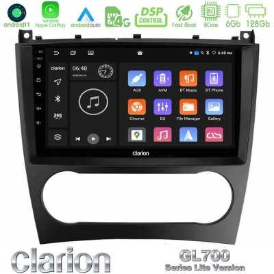 Clarion GL700 Lite Series 8Core Android11 6+128GB Mercedes W203 Facelift Navigation Multimedia Tablet 9" Με Carplay & Android Au