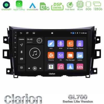 Clarion GL700 Lite Series 8Core Android11 6+128GB Nissan Navara NP300 Navigation Multimedia Tablet 9" Με Carplay & Android Auto
