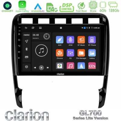 Clarion GL700 Lite Series 8Core Android11 6+128GB Porsche Cayenne 2003-2010 Navigation Multimedia Tablet 9" Με Carplay & Android