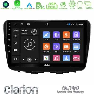 Clarion GL700 Lite Series 8Core Android11 6+128GB Suzuki Baleno 2016-2021 Navigation Multimedia Tablet 9" Με Carplay & Android A