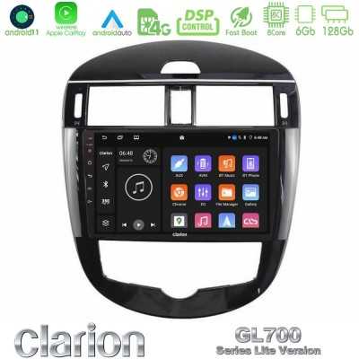 Clarion GL700 Lite Series 8Core Android11 6+128GB Nissan Pulsar 2015-2018 Navigation Multimedia Tablet 9" Με Carplay & Android A Clarion GL700 Lite Series 8Core Android11 6+128GB Nissan Pulsar 2015-2018 Navigation Multimedia Tablet 9" Με Carplay & Android A