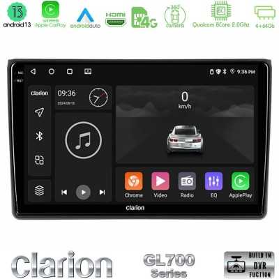 Clarion GL700 Series 8Core Android13 4+64GB Audi A4 B7 Navigation Multimedia Tablet 9" Με Carplay & Android Auto
