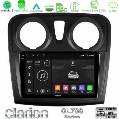 Clarion GL700 Series 8Core Android ClarionOS 4+64GB Dacia Sandero 2014-2020 Navigation Multimedia Tablet 9" Με Carplay & Android Clarion GL700 Series 8Core Android ClarionOS 4+64GB Dacia Sandero 2014-2020 Navigation Multimedia Tablet 9" Με Carplay & Android