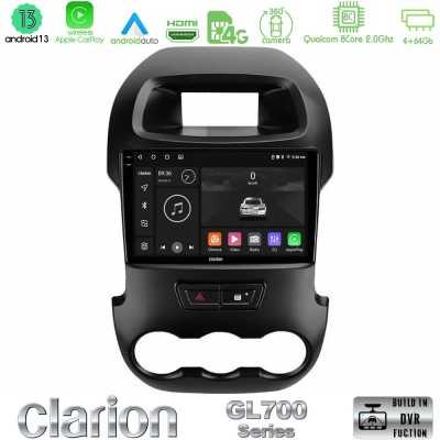 Clarion GL700 Series 8Core Android13 4+64GB Ford Ranger 2012-2016 Navigation Multimedia Tablet 9" Με Carplay & Android Auto