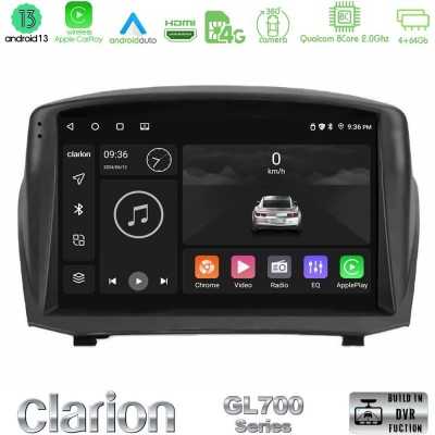 Clarion GL700 Series 8Core Android13 4+64GB Ford Fiesta 2008-2016 Navigation Multimedia Tablet 9" (Oem Style) Με Carplay & Andro Clarion GL700 Series 8Core Android13 4+64GB Ford Fiesta 2008-2016 Navigation Multimedia Tablet 9" (Oem Style) Με Carplay & Andro