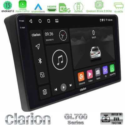 Clarion GL700 Series 8Core Android13 4+64GB Fiat Ducato/Citroen Jumper/Peugeot Boxer Navigation Multimedia Tablet 9" Με Carplay 