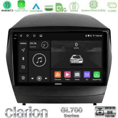 Clarion GL700 Series 8Core Android13 4+64GB Hyundai IX35 Auto A/C Navigation Multimedia Tablet 9" Με Carplay & Android Auto